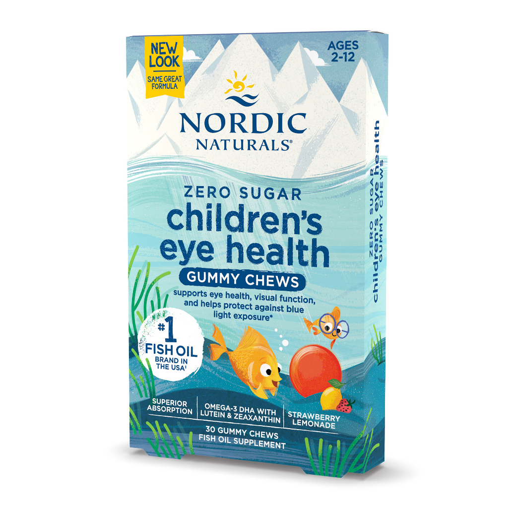 Nordic Naturals Children's Eye Health Gummies - Kẹo dẻo Omega3, DHA tăng cường thị lực cho trẻ em, vị trái cây tự nhiên, hộp 30 viên - Hàng Chính Hãng