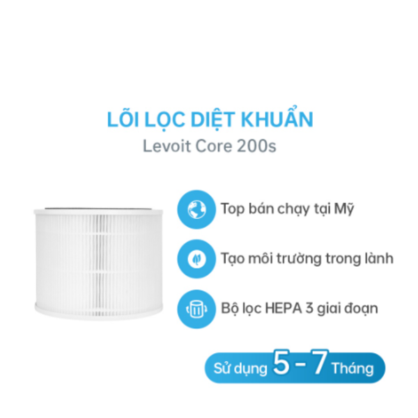 Lõi Lọc Diệt Khuẩn Levoit Core 200S - Hàng Chính Hãng