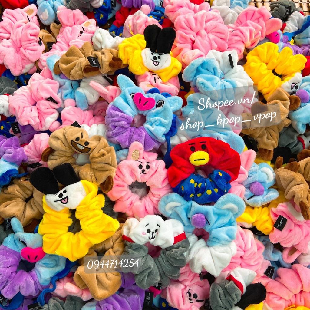 Scrunchies BT21 Dây cột tóc, buộc tóc BT21 xinh xắn chất lượng