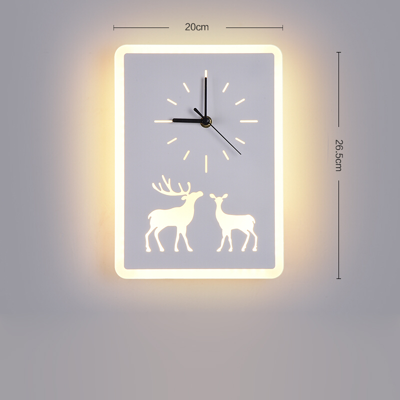 Đèn LED đồng hồ DEER hiện đại