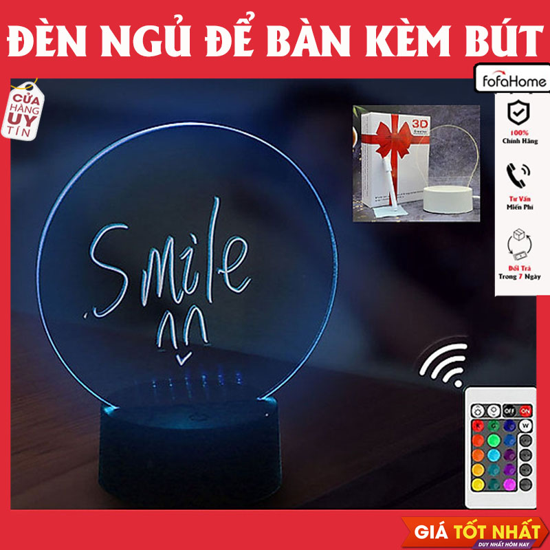 Đèn Ngủ 3d Ghi Note 16 Màu Có Điều Khiển Cắm Điện Trực Tiếp Công Tắc 3 Màu Giao Hình Ngẫu Nhiên