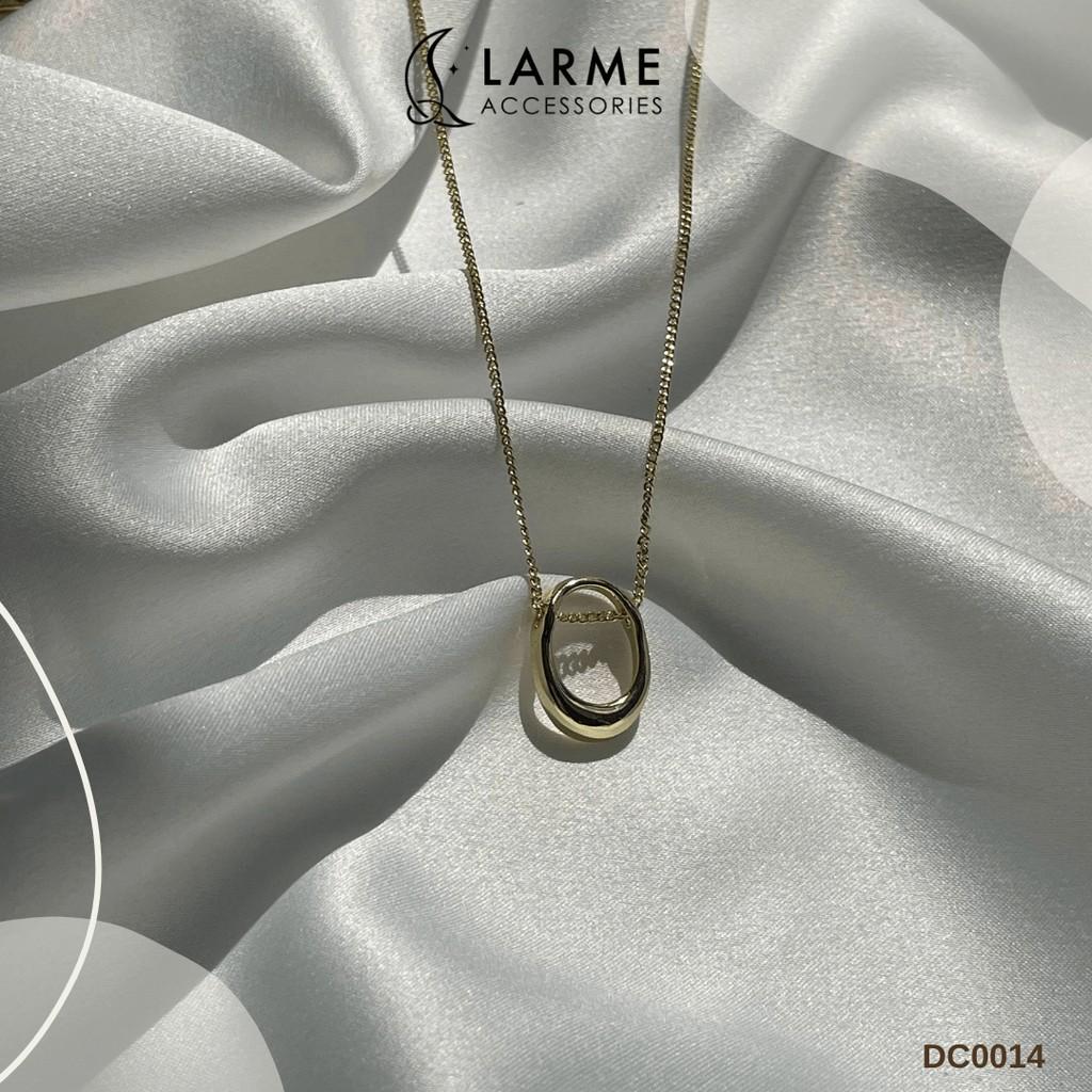 Dây chuyền, vòng cổ nữ oval phong cách Hàn Quốc Larme accessories - DC0014
