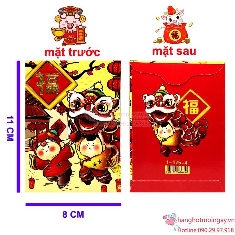 combo 6 bao lì xì múa lân siêu cute LX114