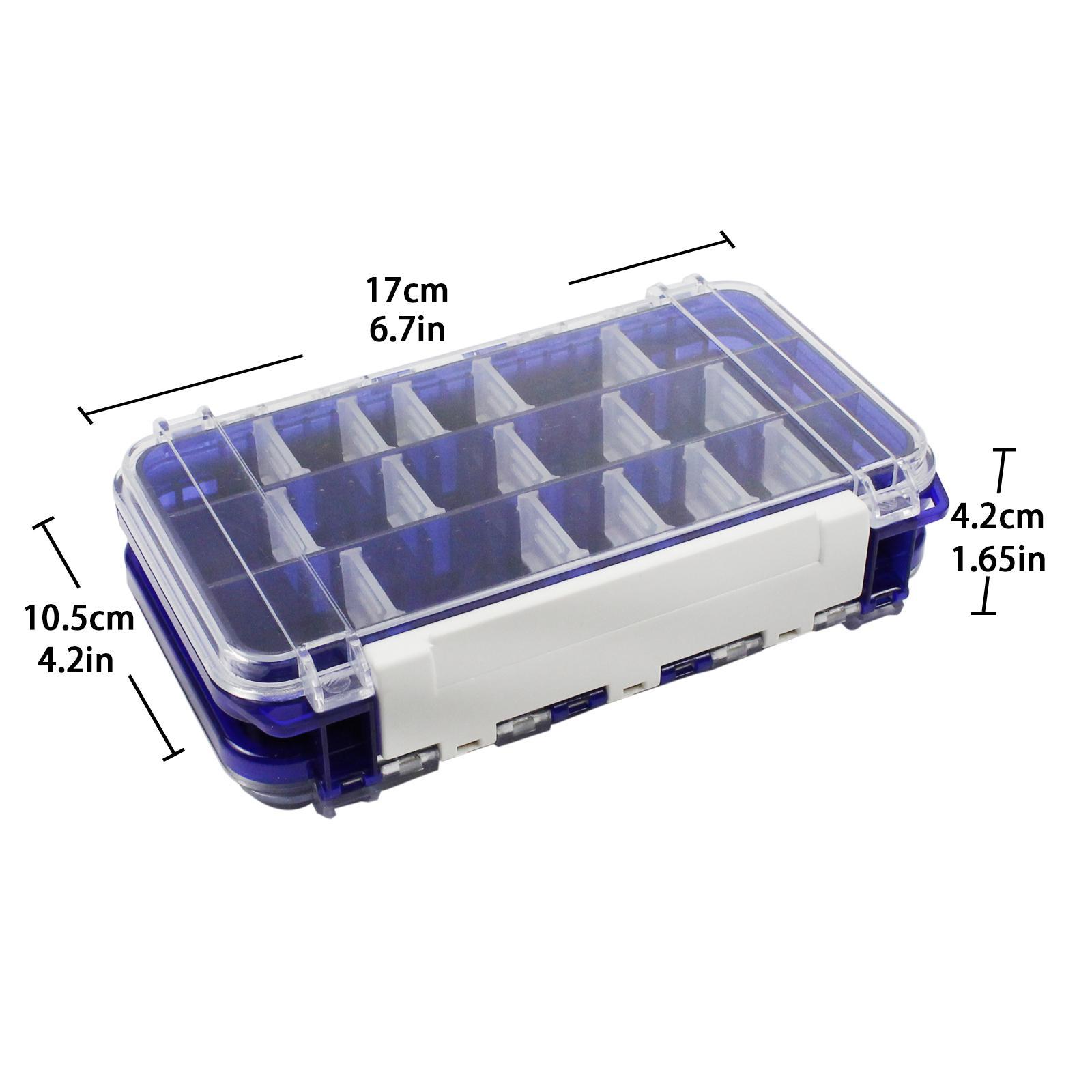 Fishing Tackle Box Fishing Storage Box Hooks Fishing Accessory Waterproof Organizing Tackle Storage Tray Tool Double Sided Fishing Tools Box