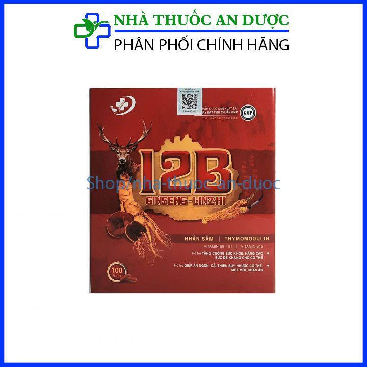 Viên uống 12B Ginseng-Linzhi hỗ trợ tăng cường sức khoẻ, nâng cao sức đề kháng cho cơ thể - 100 viên