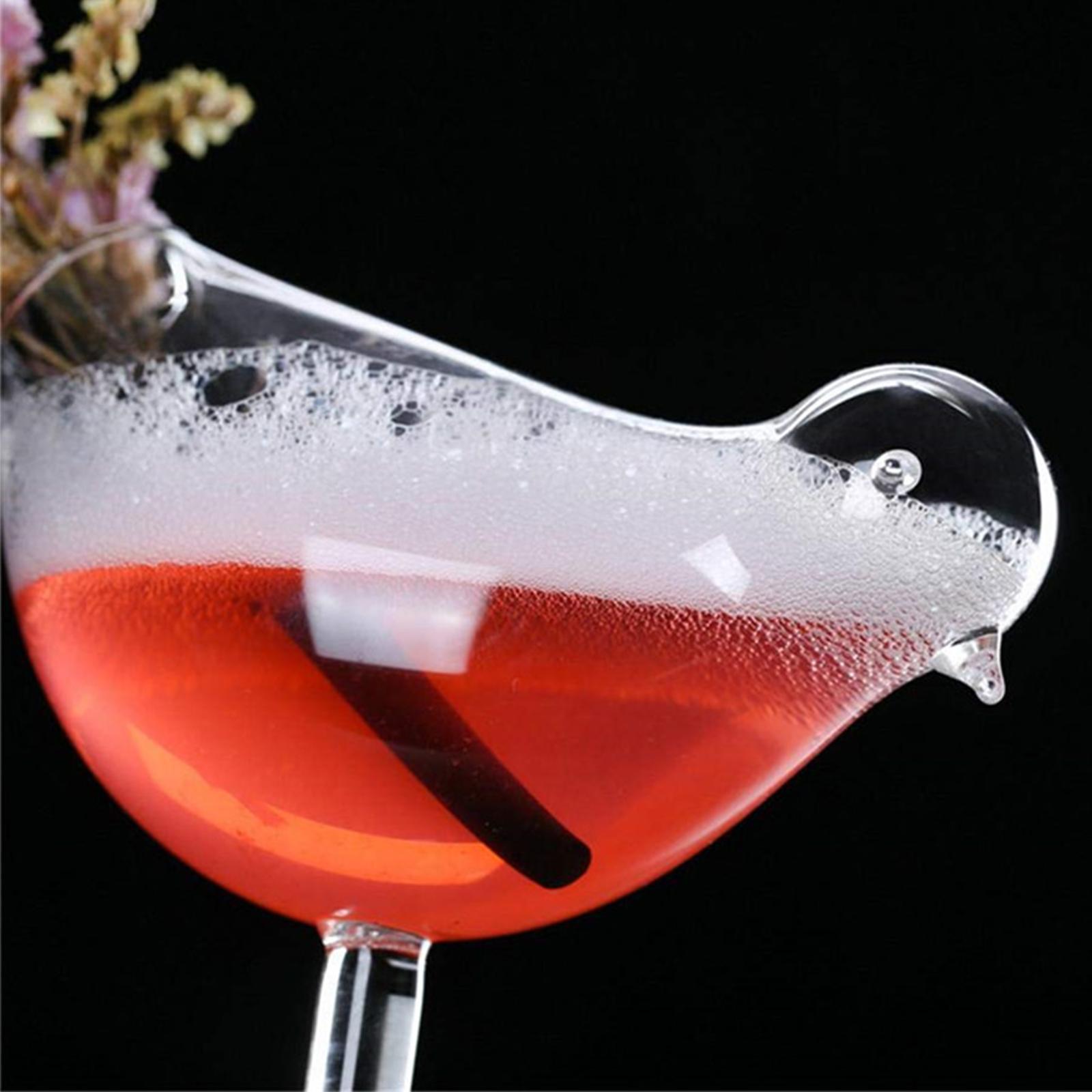 Bird Shaped Cocktail Glass juice Beverage Cups 150ml for Wedding Party
