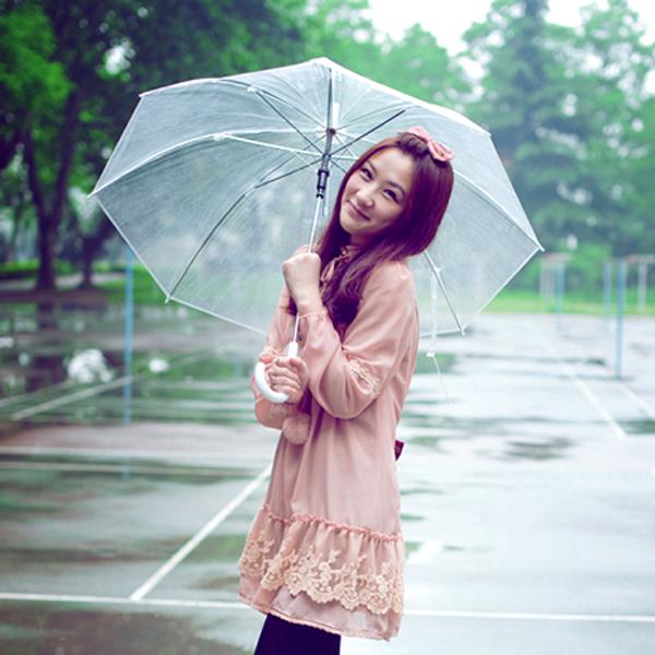 Dù Trong Suốt - Màu Trắng - Loại Tốt