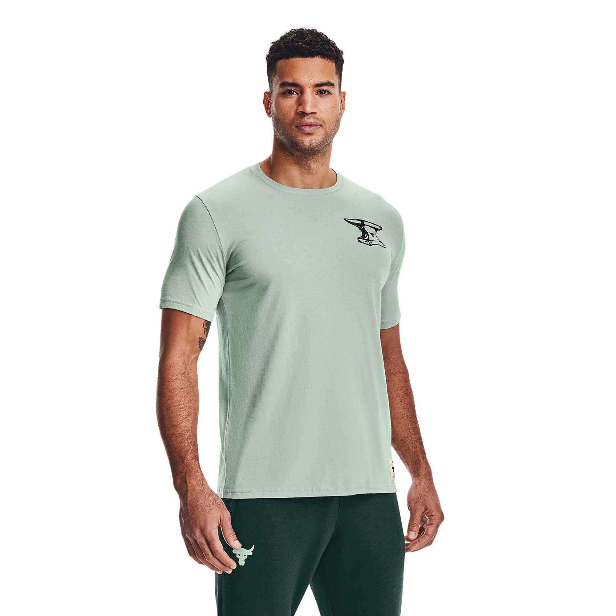 Áo thun tay ngắn thể thao nam Under Armour Project Rock Wrecking Crew - 1361725-340