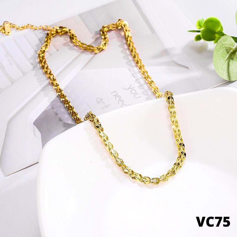 Dây chuyền titan không đen rỉ VC75 PT Jewelry & Accessories Chain Trang Sức Women Vòng Cổ Nữ