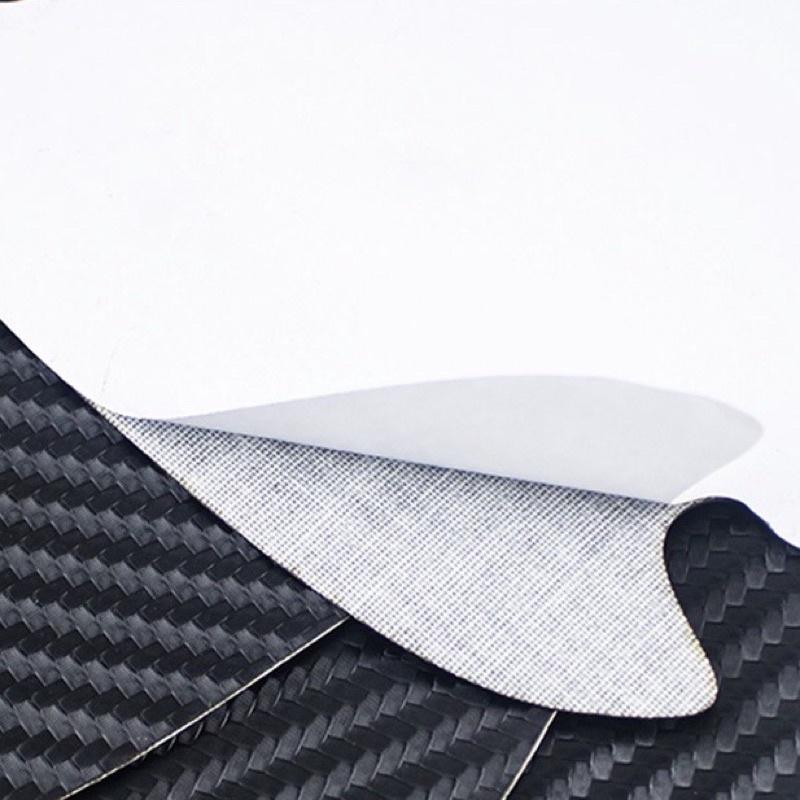 Bộ 4 Miếng Decal da Dán Chống Trầy Nẹp Cửa Xe Hơi cấu tạo Sợi Carbon Miếng Dán Cửa Xe Hơi Bằng Sợi Carbon Chống Trầy
