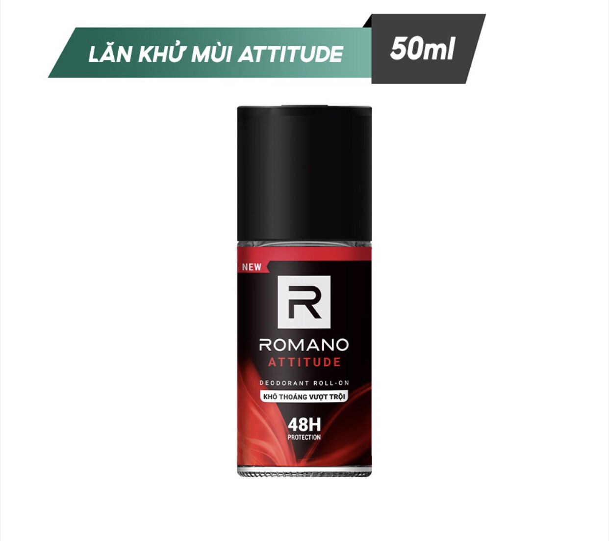 Combo 2 Lăn khử mùi Romano kháng khuẩn &amp; khô thoáng cả ngày 50mlx2 Attitude