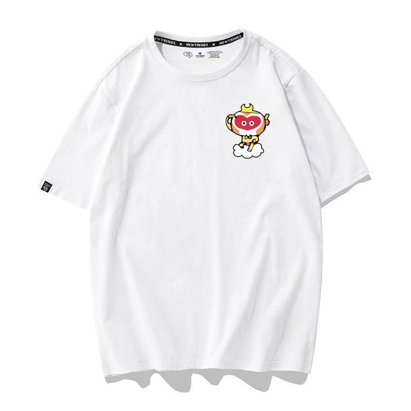 Áo Thun Nam Nữ Tay Ngắn Hình Icon Ngộ Không Nhiều Màu - Unisex - Cotton - Mã AT020