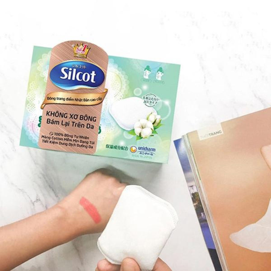 Bộ 3 Hộp Silcot Bông Trang Điểm (bông tẩy trang) Nhật Bản Cao Cấp (66 Miếng/Hộp)