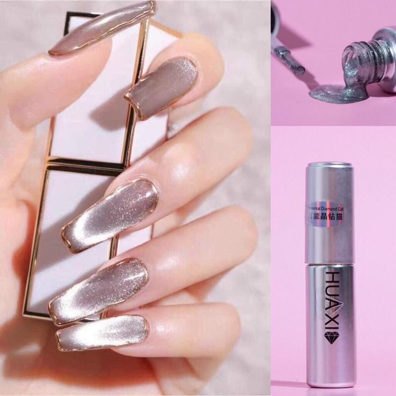 Top nail Mắt Mèo Kim cương 9D