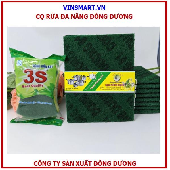 Combo 10 cọ rửa đa năng, mút xốp 3S hàng chính hãng