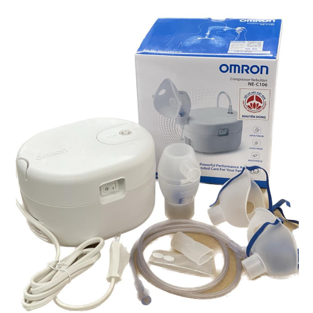 Máy xông mũi họng Omron NE-C106 Bảo hành 2 năm chính hãng