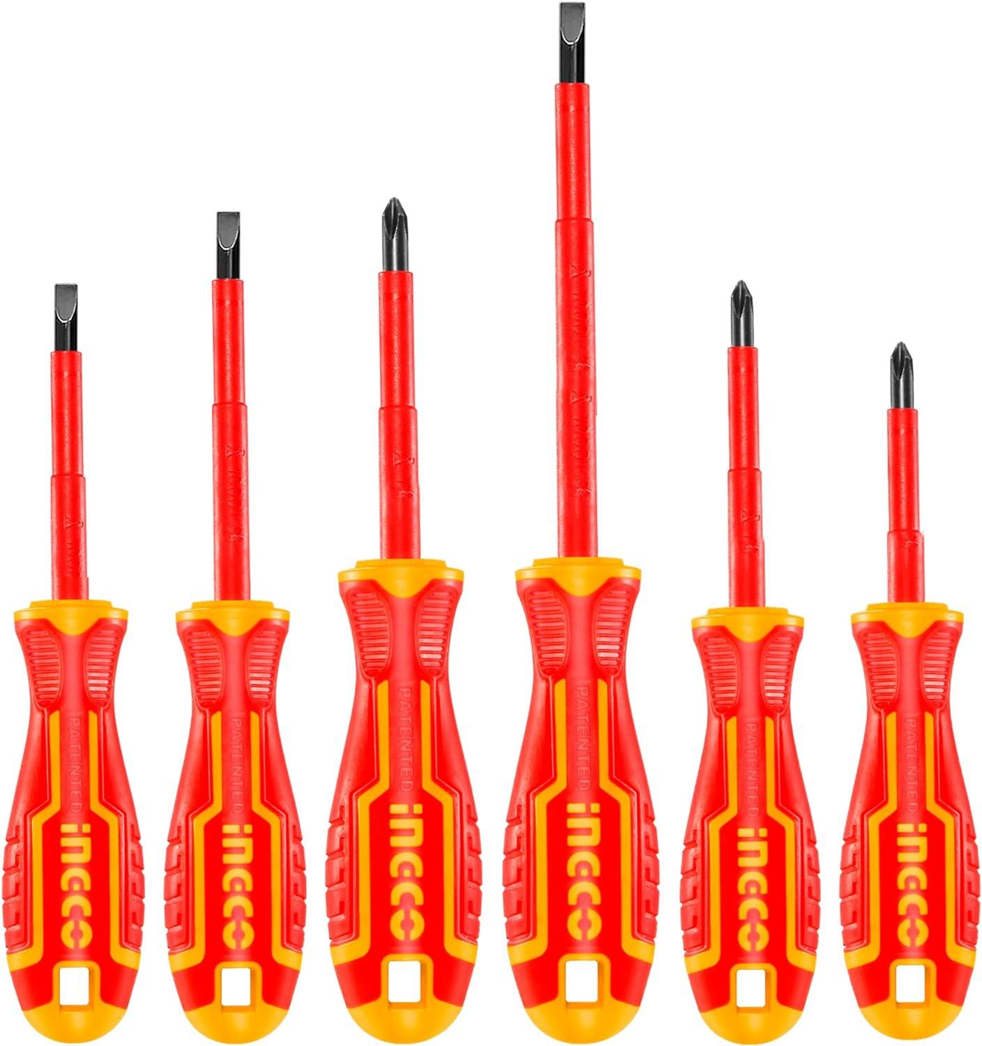 BỘ TUỐC NƠ VÍT CÁCH ĐIỆN 6 CÂY INGCO HKISD0608 - HÀNG CHÍNH HÃNG