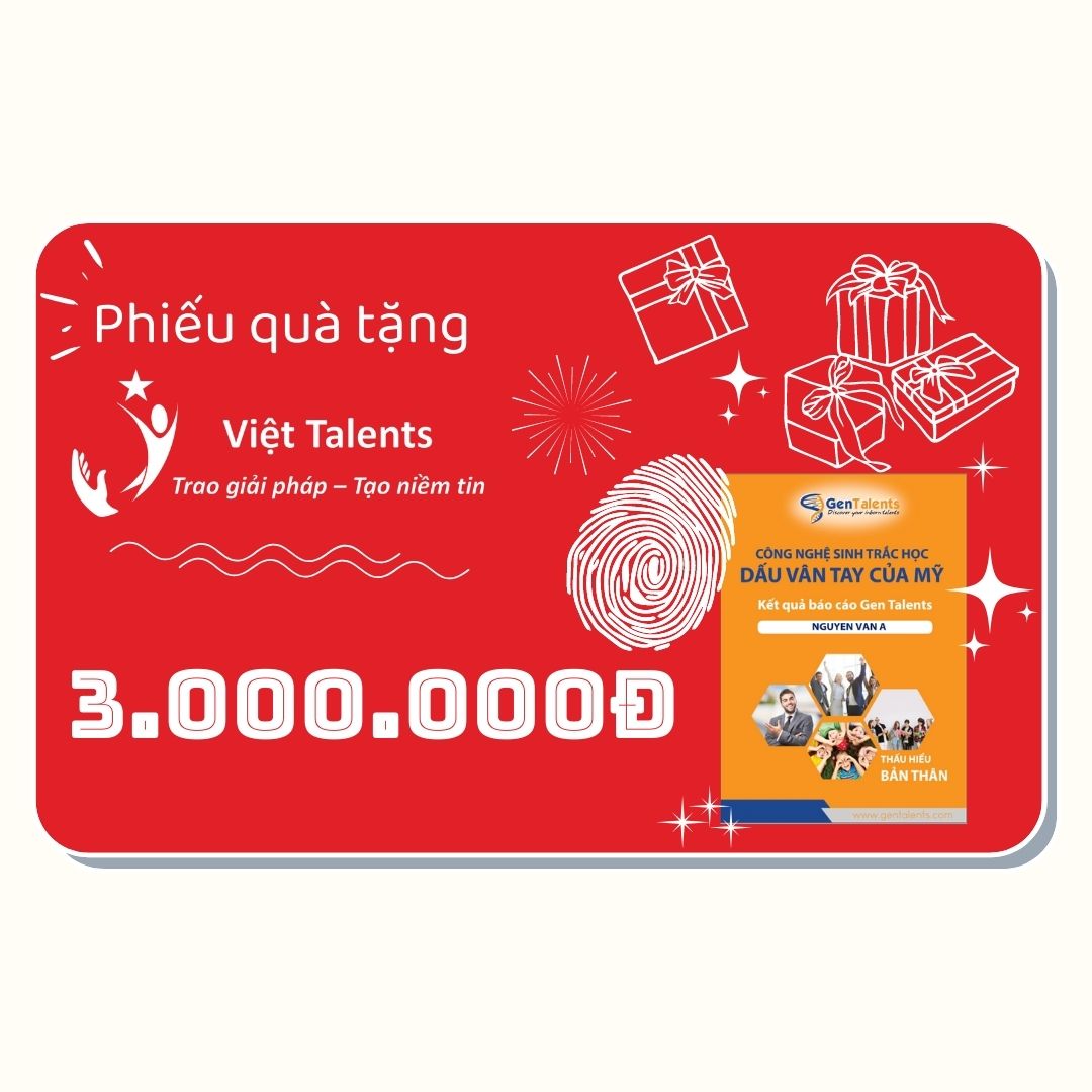 Hình ảnh Phiếu Quà Tặng Việt Talents 3.000.000đ Zin QR