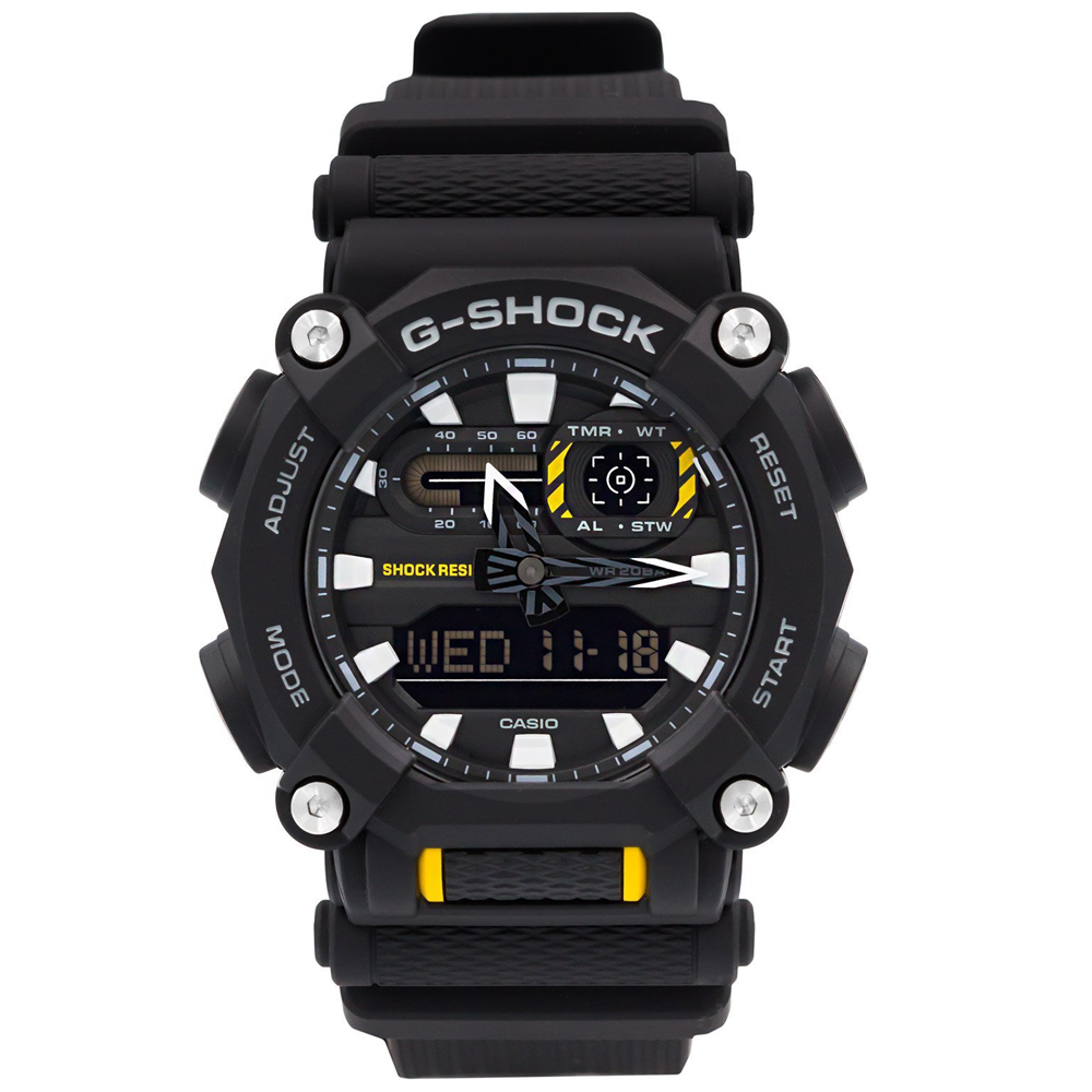 Đồng hồ nam dây nhựa Casio G-Shock chính hãng GA-900-1ADR (49mm)