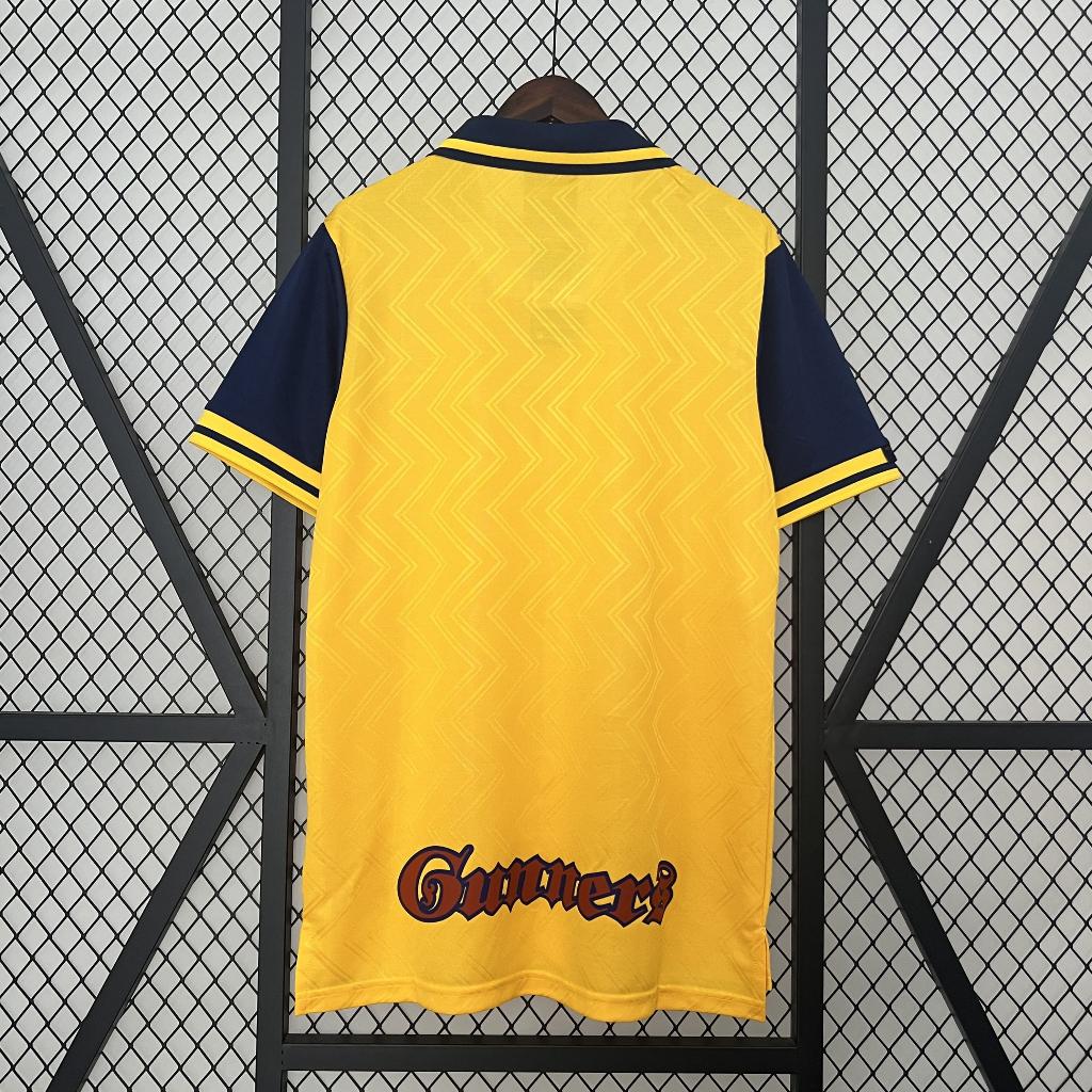 Áo Bóng Đá Retro Arsenal 1996 - Sân Khách bản cao cấp vải Cotton Polyester