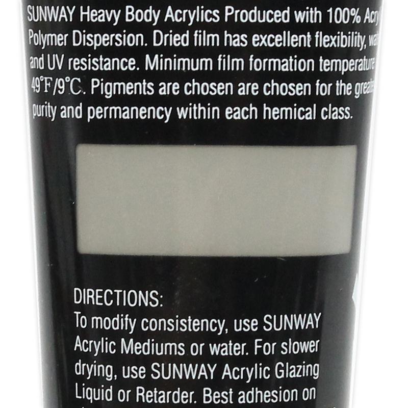 Tuýp Màu Vẽ Acrylic 75 ml - Sunway No.807 - Gray of Gray