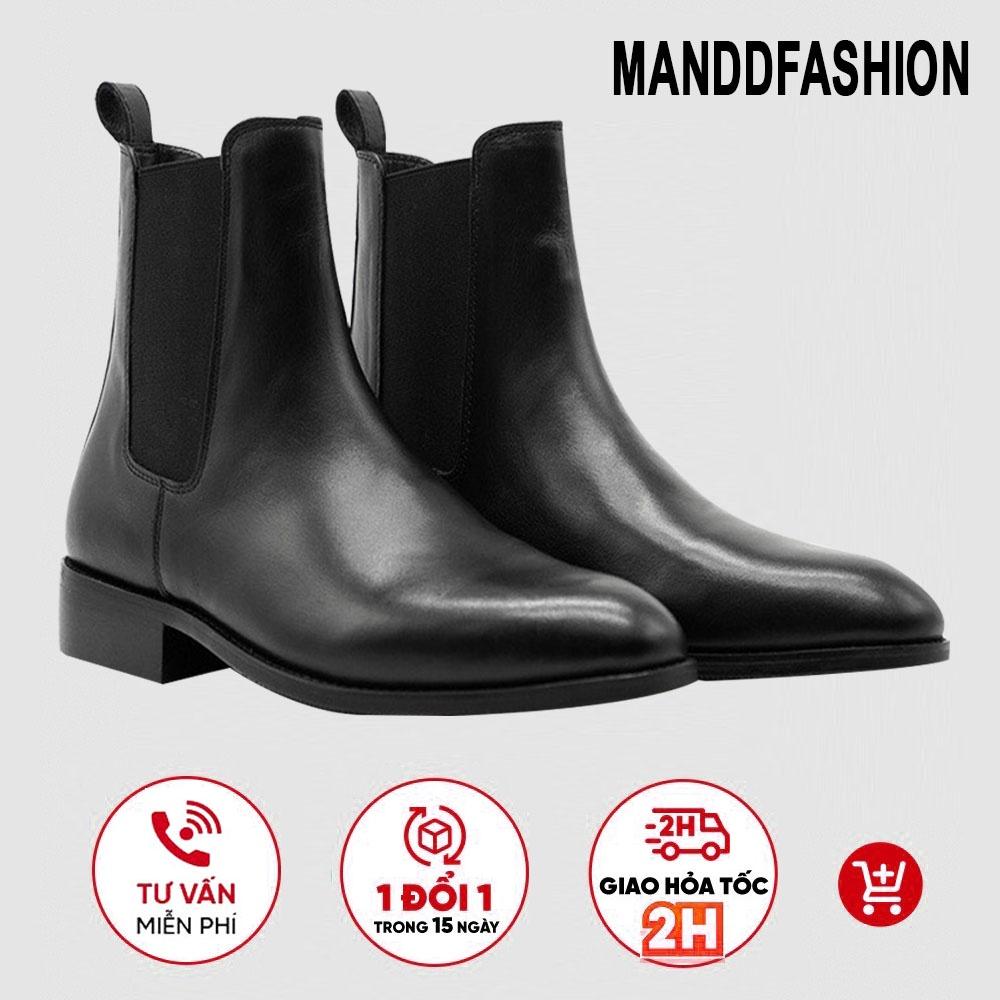 Giày Chelsea Boots nam da cao cấp không nhăn, đã khâu đế GN1071 Manddfashion