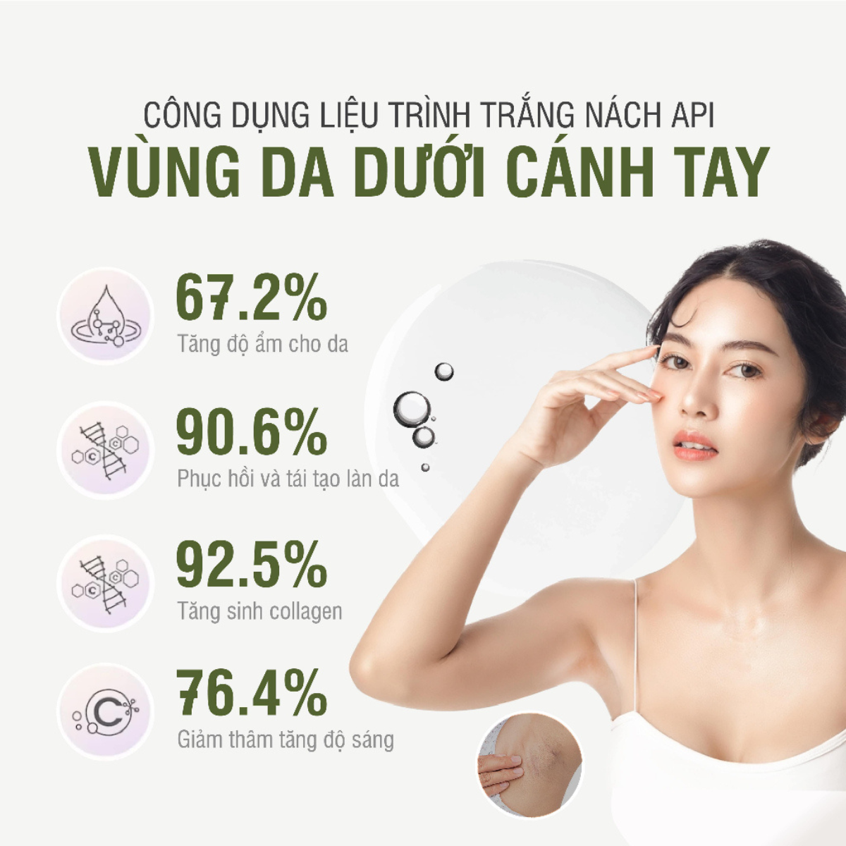 Kem Trắng Nách Api - Liệu Trình Trắng Nách Mee Natural Giảm Thâm Khử Mùi Hôi Cho Nam Và Nữ