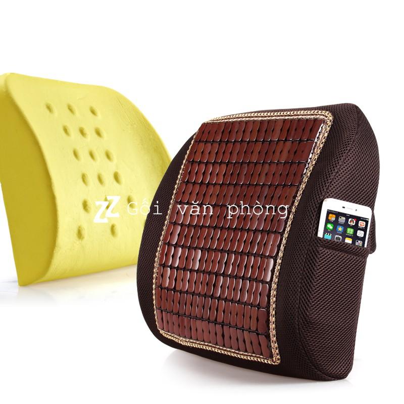 Đệm lưng cao su non mắt trúc mát ghế văn phòng, ô tô ZURI PILLOW GTL-03