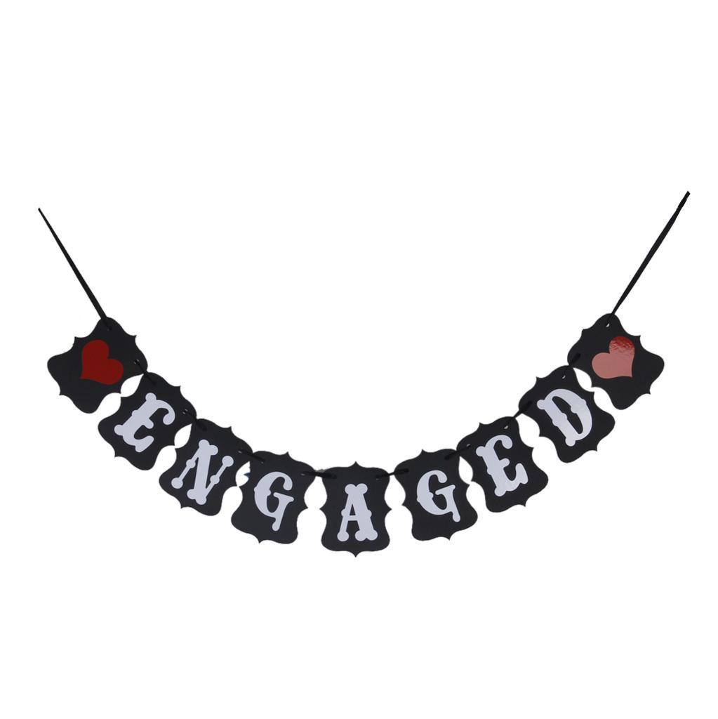ENGAGED Party Decoration Bunting Garland Banner