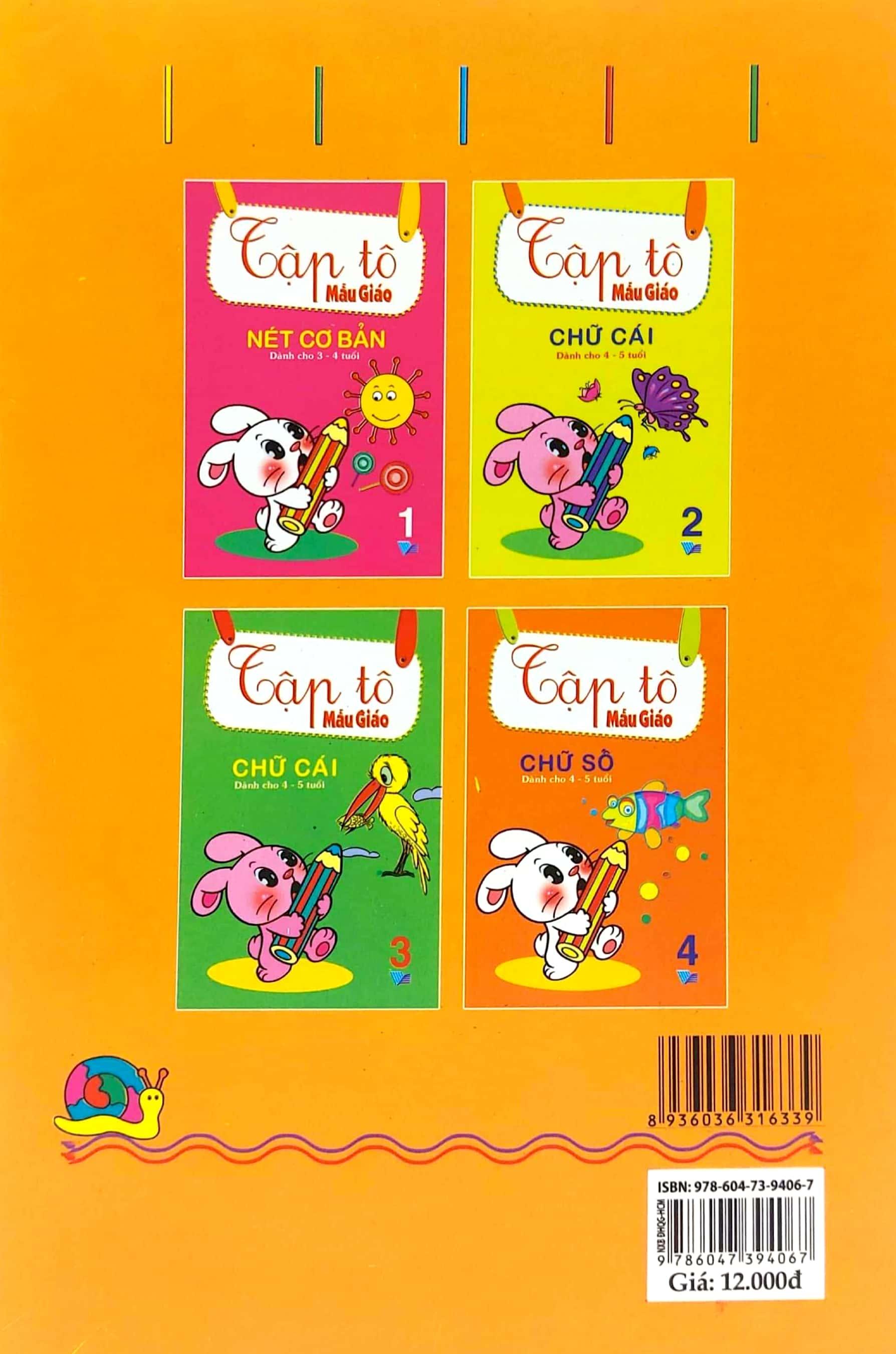 Tập Tô Mẫu Giáo: Chữ Số (Dành Cho 4 - 5 Tuổi) - Tập 4
