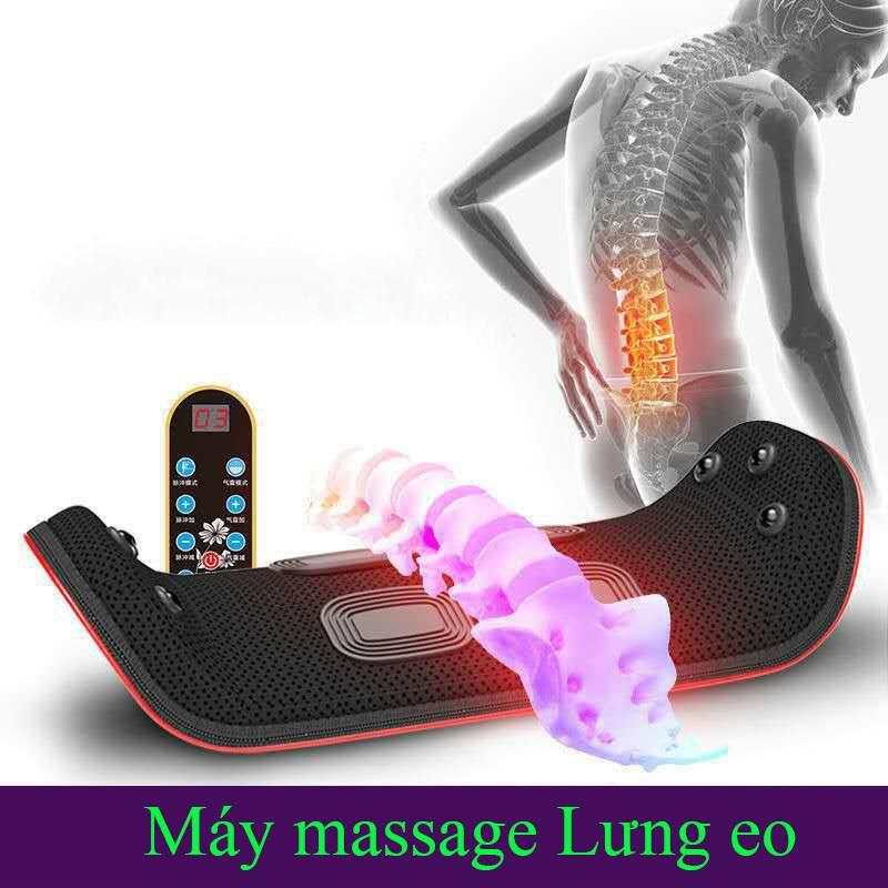 Máy Massage Lưng Eo - Máy Mát Xa Lưng - Hỗ Trợ Cột Sống, Thoát Vị Đĩa Đệm, Massage Nhiệt Độ 45-&gt;65 độ.