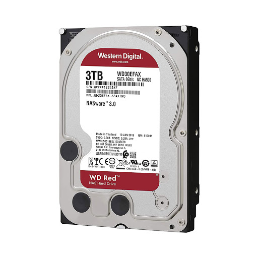 Ổ Cứng HDD NAS WD Red 3TB/64MB/5400/3.5 256MB Cache - WD30EFAX - Hàng chính hãng