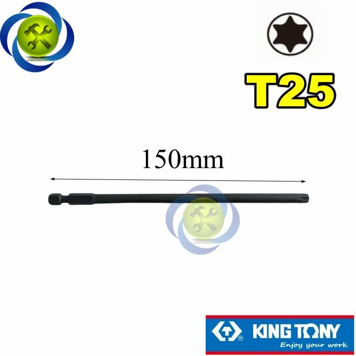 Mũi vặn vít sao T25 Kingtony 711525T dài 150mm loại không lỗ