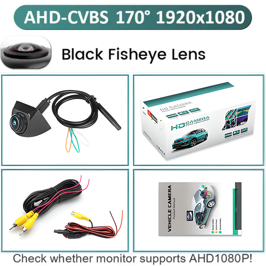 Camera tiến, lùi và cạp lề ô tô GreenYi AHD899 1920x1080P hồng ngoại xoay 360 độ - Hàng nhập khẩu