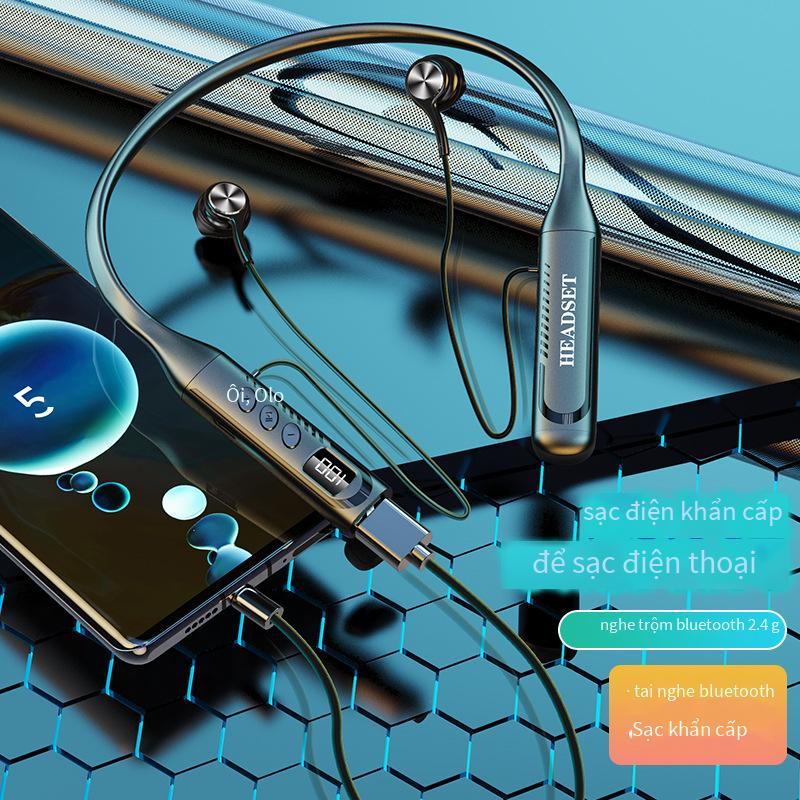 Ưu đãi đặc biệt Tai nghe màn hình phát sóng trực tiếp bán trong tai truyền 2.4G với pin lớn và thời lượng pin dài với màn hình kỹ thuật số Tai nghe Bluetooth không vào tai