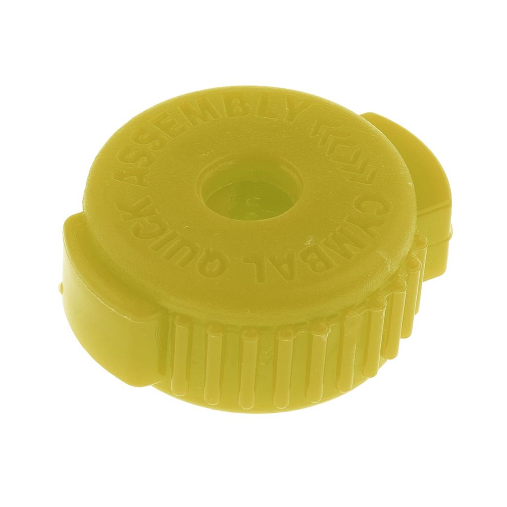 3 Pieces Quick Release Cymbal Plastic Nut for Percussion Instrument Parts Yellow