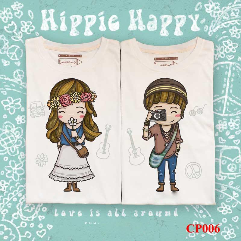 SET 2 Áo Cặp Couple Tay Ngắn Nam Nữ Thiết Kế Họa Tiết Dễ Thương - Form Unisex - Chất Cotton - Mã AT042