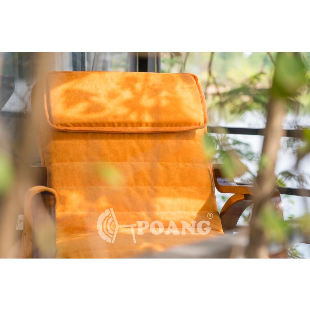 Ghế thư giãn | POANG ROCKING CHAIR | plywood óc chó/bạch dương | cam | R67xS162xC86 cm