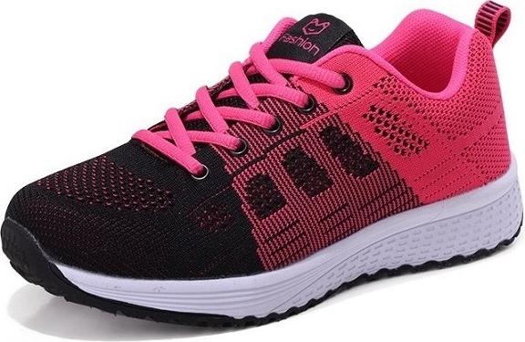 Giày Sneaker Thể Thao Nữ BAZAS BZ11721HD Đen Phối Hồng