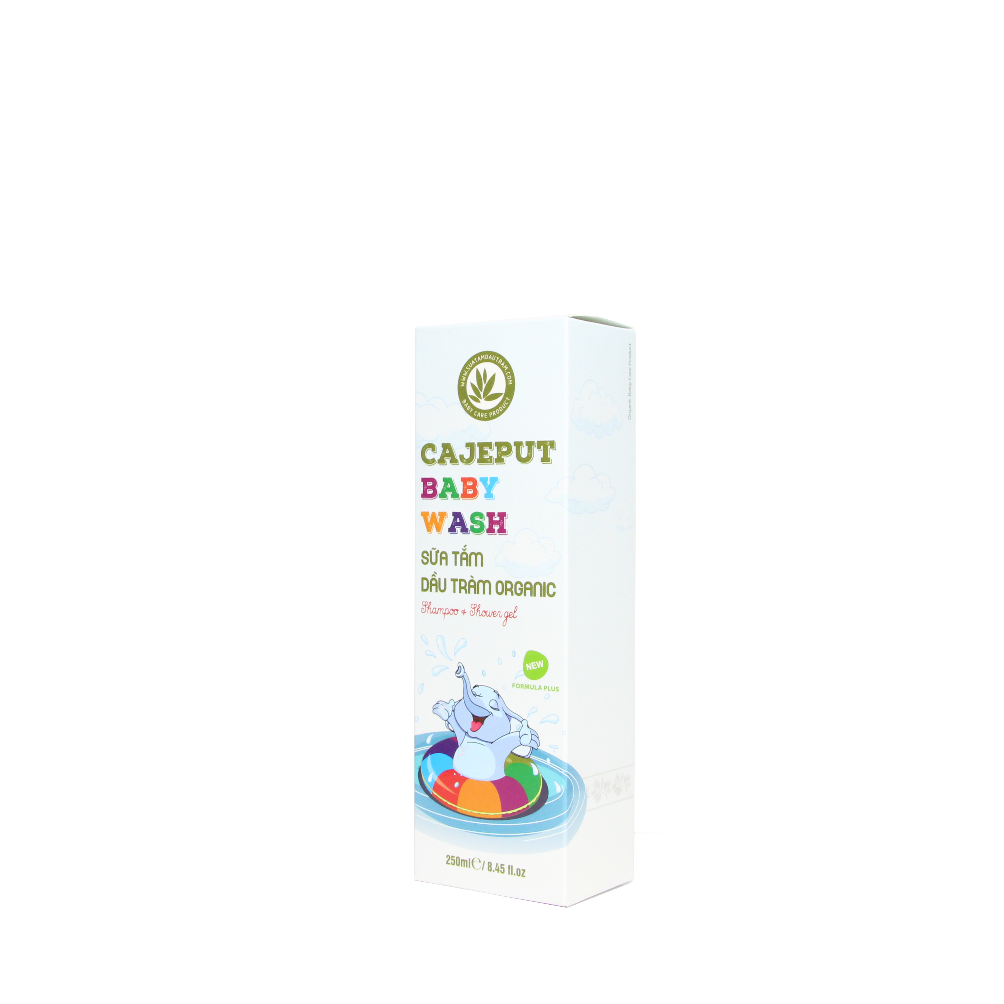 Sữa Tắm Gội Dầu Tràm toàn thân cho BÉ hữu cơ Cajeput Baby Wash (250ml) | Phù hợp cho tất cả loại da | 100% Organic