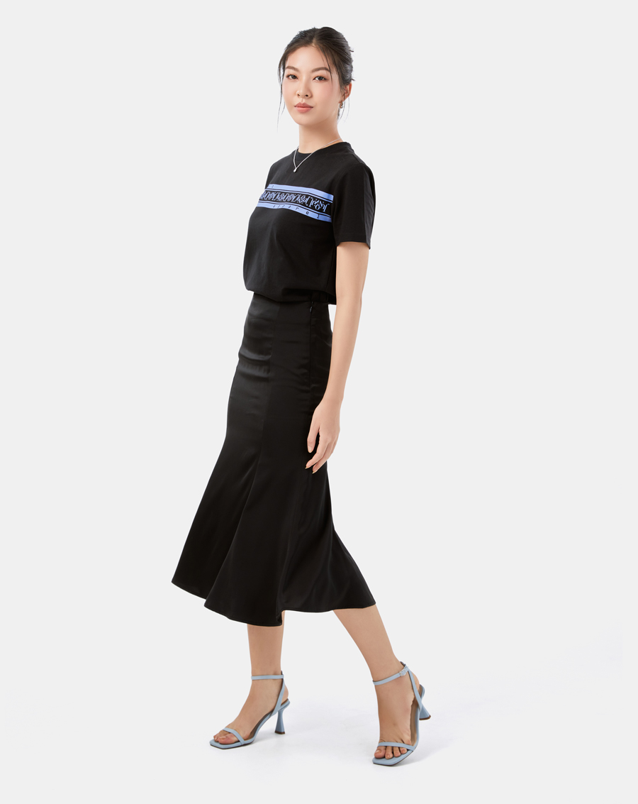 Chân Váy Midi Nữ Thời Trang JUNO Đổ Múi JNVLU010