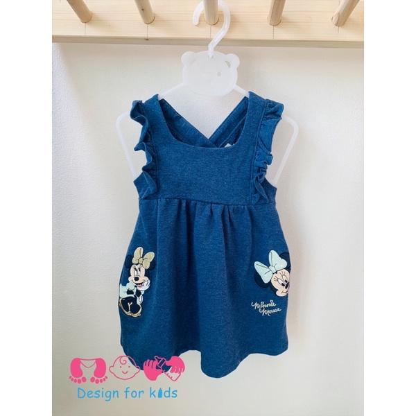 Váy Disney baby xuất dư xịn họa tiết chuột Minnie cho bé gái
