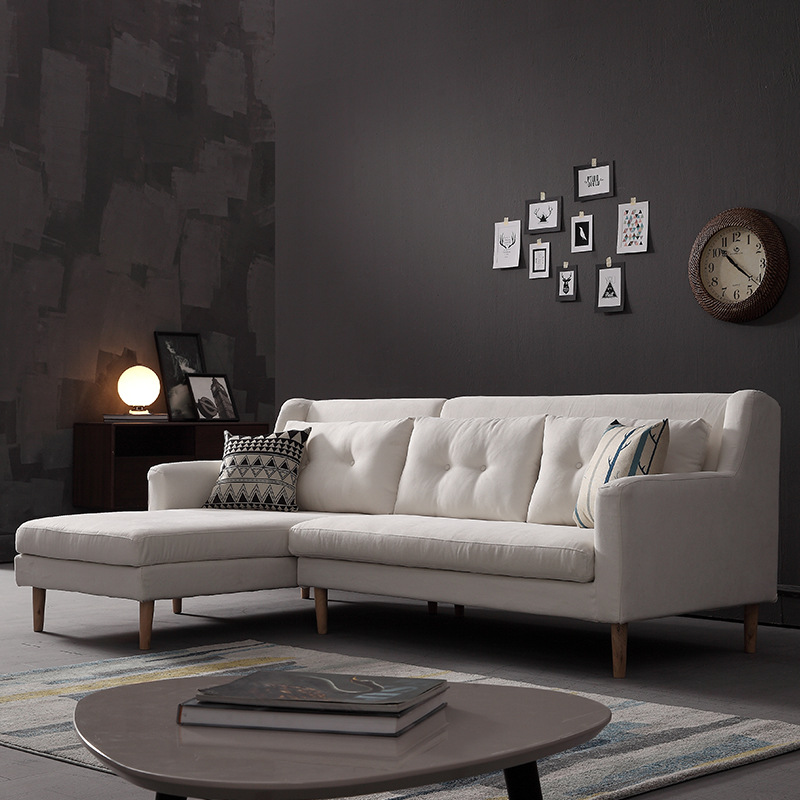 Sofa Góc Trắng Đẹp Tinh Tế Giá Rẻ DP-SG17