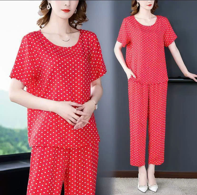 Đồ bộ trung niên Cao Cấp tặng bà tặng mẹ, chất liệu vải mát, form rộng thoải mái, sang trọng quý phái NeSa Shop
