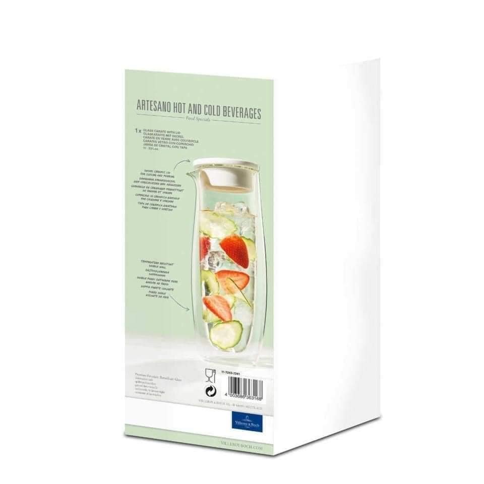Bình nước Villeroy &amp; Boch 2 lớp cách nhiệt 1L Hàng chính hãng