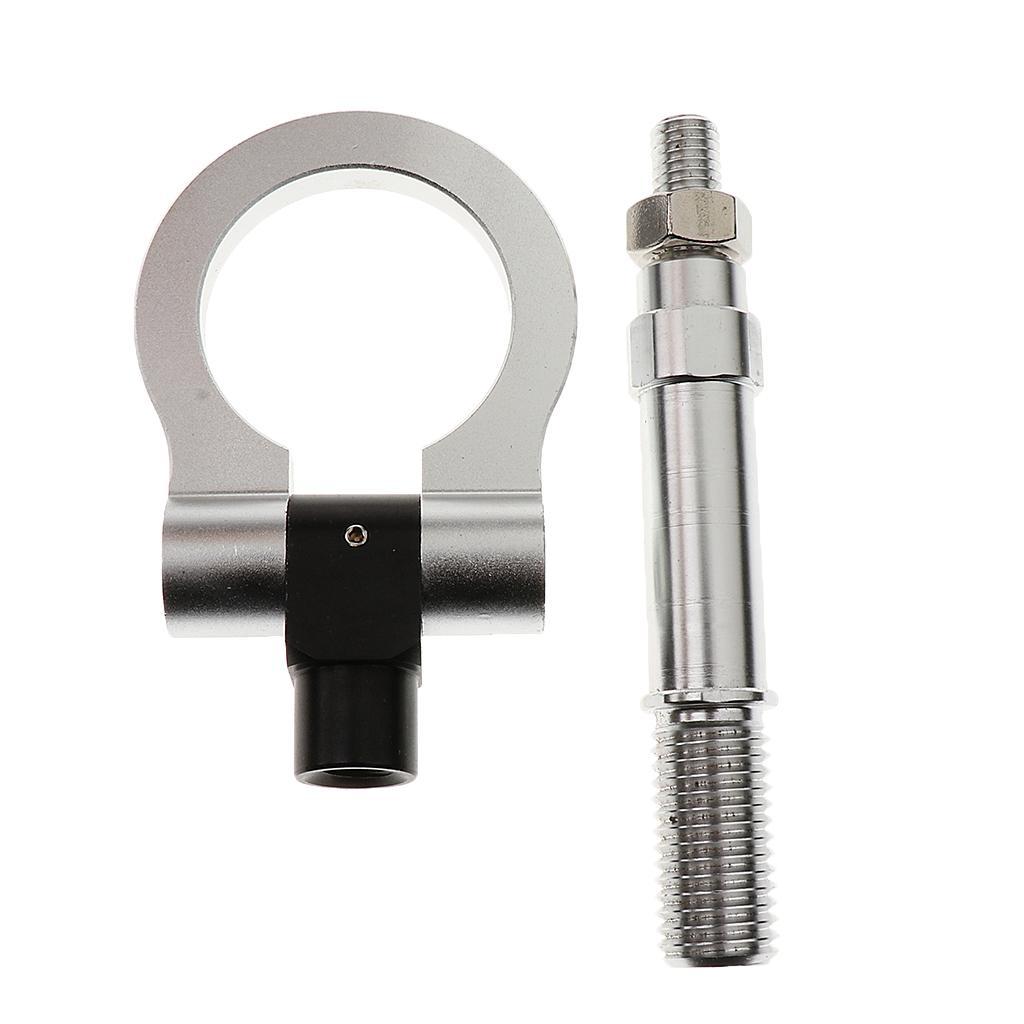 2Pieces Front Rear Bumper Racing Tow Hook Aluminum for