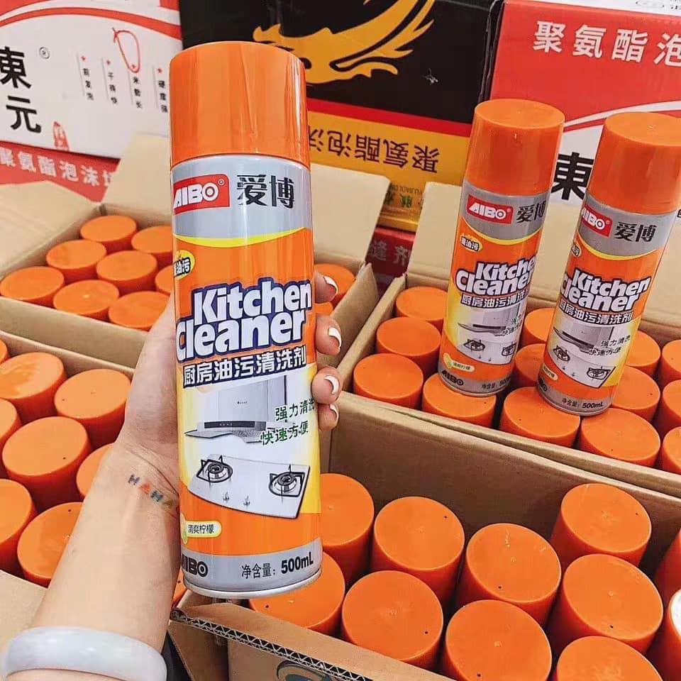 Chai xịt bếp đa năng siêu sạch, bình xịt bếp Kitchen Cleaner, tẩy bếp kitchen, tẩy đa năng chai 500ml