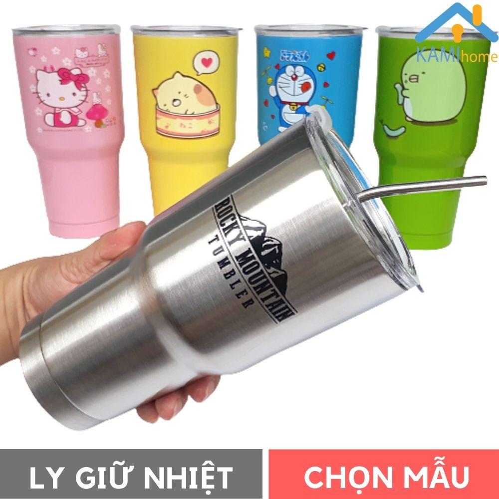 Ly giữ nhiệt Thái Lan 900ml Tặng kèm Ống hút bình cốc cách nhiệt inox