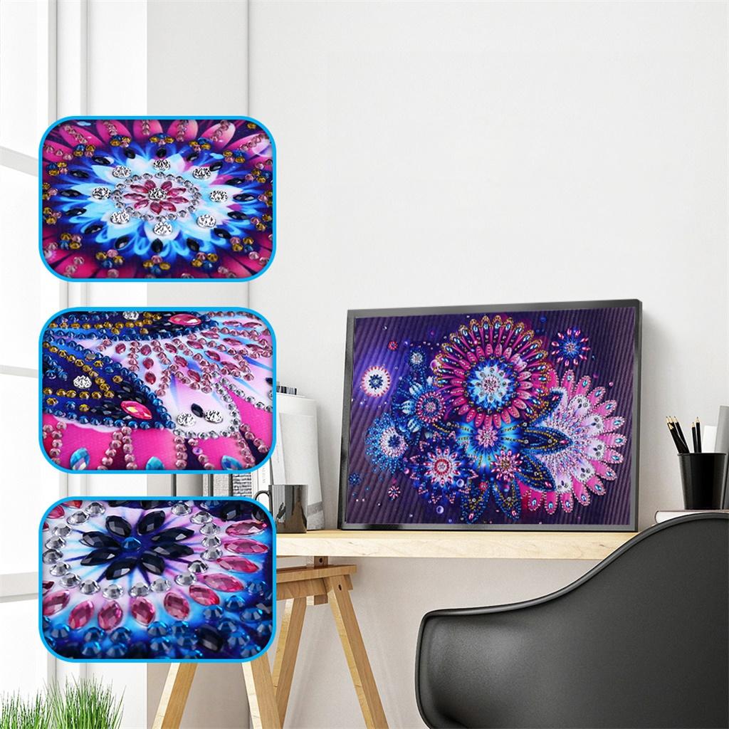 Special Shaped Diamond Painting Partial Drill Cross Stitch Crafts Flower 1