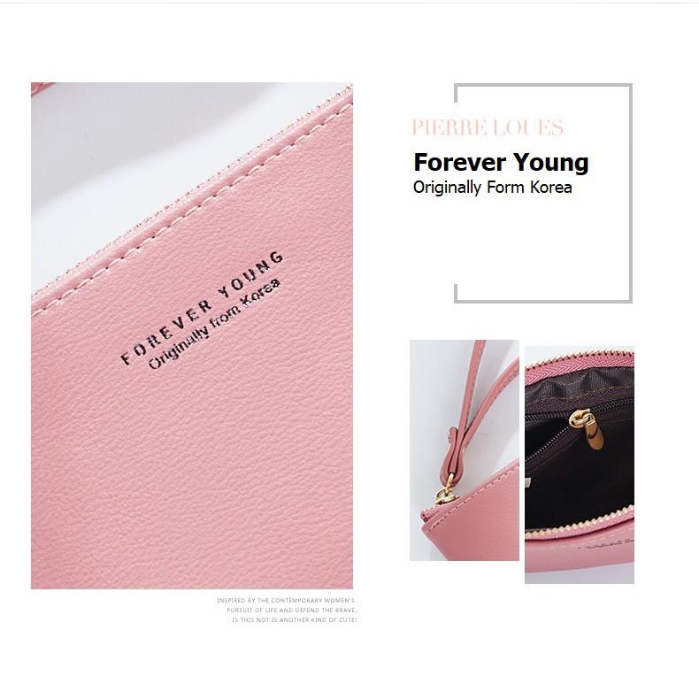 Ví nữ mini Forever Young nhỏ xinh đựng thẻ ngân hàng, tiền mặt, giấy tờ dễ dàng di chuyển -VI00329